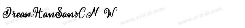DreamHanSansCN W字体转换